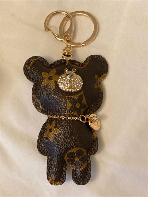 teddy bear lv|louis vuitton teddy bear keychain.